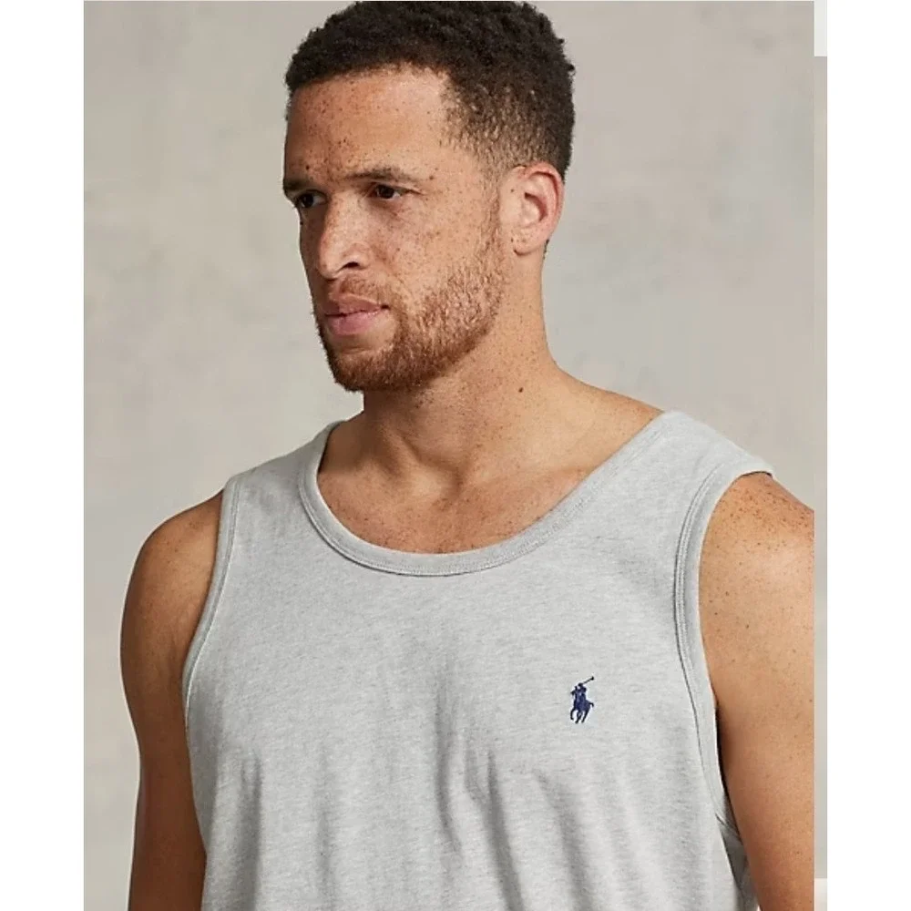 Polo Ralph Lauren 100% Cotton Gray Tank Top Soft Classic Fit Men's Size 4XB NWT